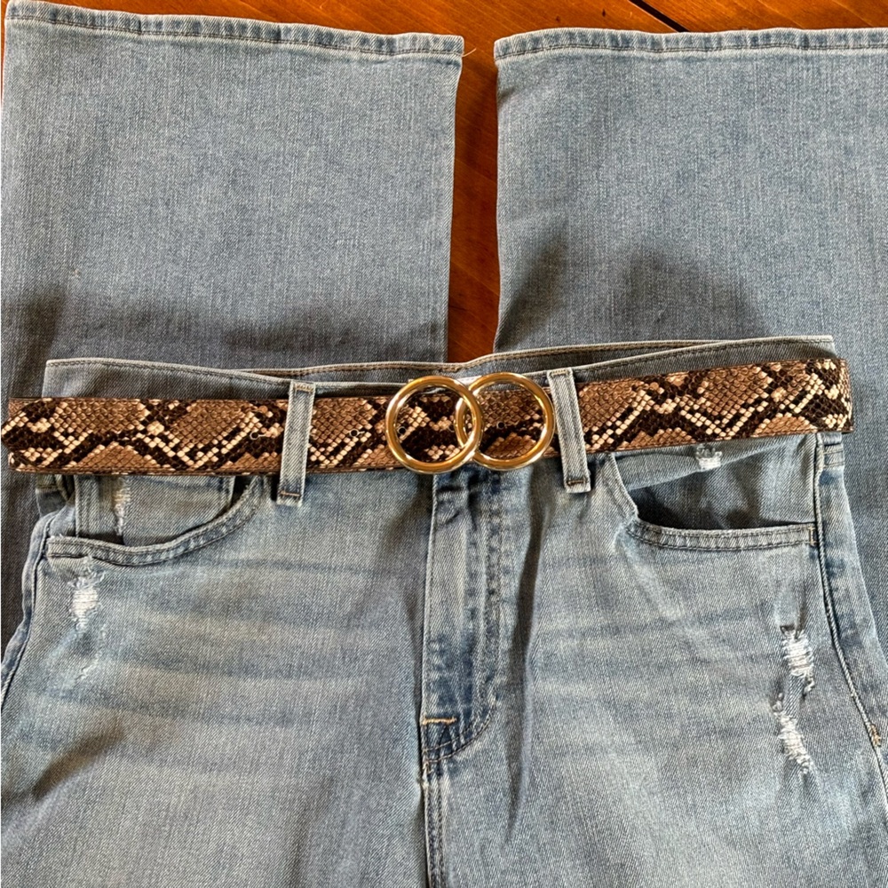 Faux Python Snakeskin Belt NWT - Picture 5 of 7